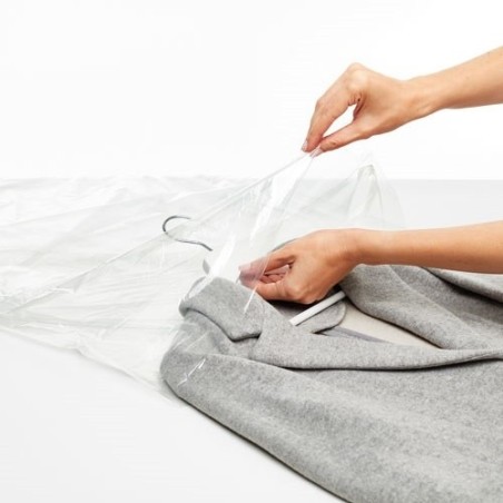 Housse vêtements x3 65x150cm transparent 6047