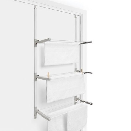 Séchoir à porte blanc et gris