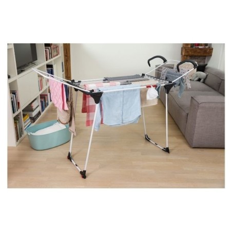 Séchoir sur pied avec aile détachable 18 m Premium 2-en-1
