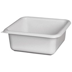 Cuvette carrée graduée 29 cm / 6,5 L Gris Moucheté