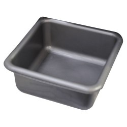 Cuvette carrée 32 cm / 9,5 L Gris Silver