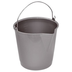 Seau à bec 13l gradué anse met.silver
