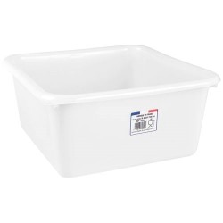 Cuvette carrée 38cm 15l blanc alimentaire