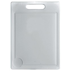 Planche à découper 35 x 25 cm - plastique - blanc
