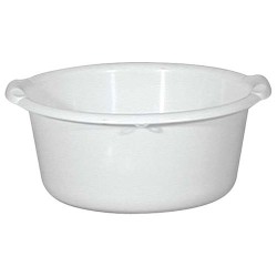 Bassine ronde 14l d40 blanc alimentaire