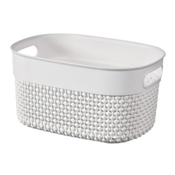 Panier à linge XS 23.5 x 17.5 x h12 cm Blanc - Filo