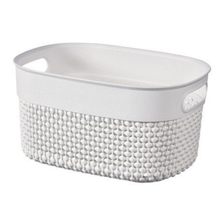 Panier à linge XS 23.5 x 17.5 x h12 cm Blanc - Filo