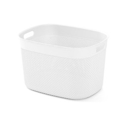 Panier à linge XL 44 x 33 x h27 cm Blanc - Filo