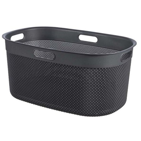 Panier à linge 45 L. 59 x 39 x h27 cm Gris foncé - Filo