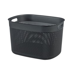 Panier à linge XL 44 x 33 x h27 cm Gris foncé - Filo