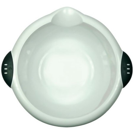 Cuvette blanche ronde bimatière 6l