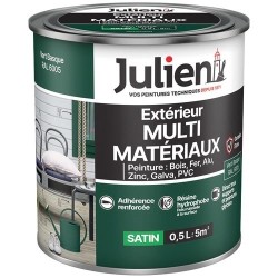 Peinture 0,5 L Extérieur Multi-matériaux - Vert Basque RAL6005