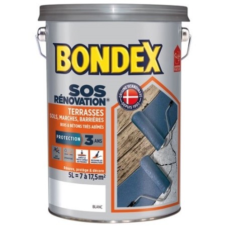 Sos rénovateur terrasse 5l blanc