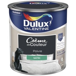 Peinture 0.5 L Crème de Couleur Satin - Poivre