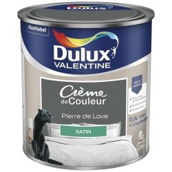 Peinture 0.5 L Crème de Couleur Satin - Pierre de Lave