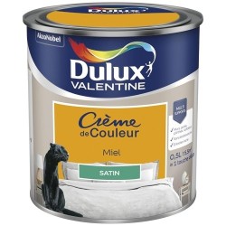 Peinture 0.5 L Crème de Couleur Satin - Miel
