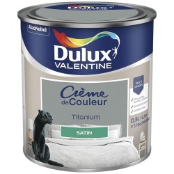 Peinture 0.5 L Crème de Couleur Satin - Titanium