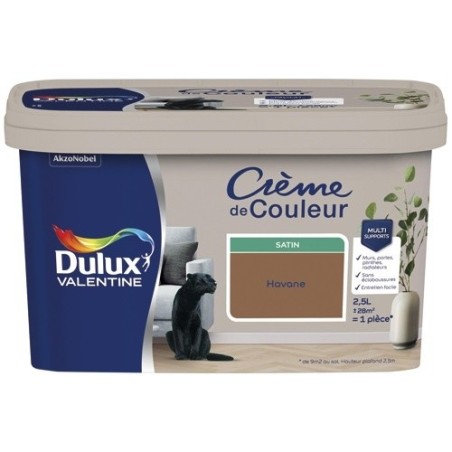 Peinture 2.5 L Crème de Couleur Satin - Havane