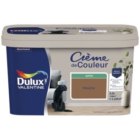 Peinture 2.5 L Crème de Couleur Satin - Havane