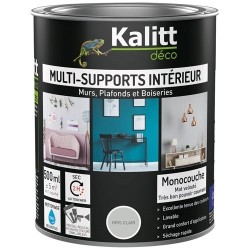 Peinture multi-supports 0,5 L Acrylique Mat - Gris Clair