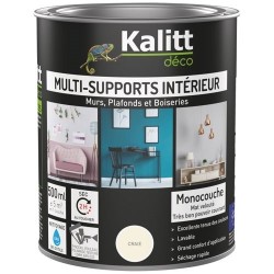 Peinture multi-supports 0,5 L Acrylique Mat - Craie