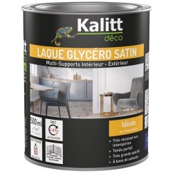 Laque glycéro Satin Multi-supports 0.5 L - Blanc Crème