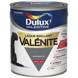 Laque glycéro Brillante 2 L Valénite - Anthracite