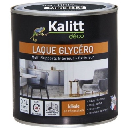 Laque glycéro Brillante Multi-supports 2.5 L - Gris Anthracire