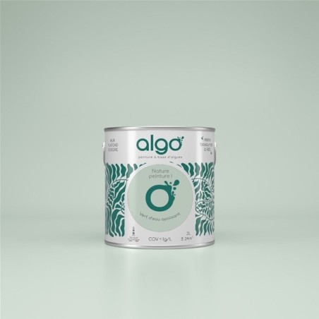 Peint.intér.déco multi-supports vert d'eau apaisant mat 0.5 L