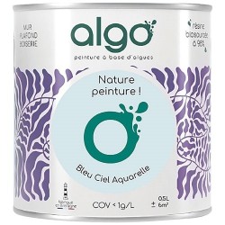 Peinture intérieure multi supports 0,5 L Velours - Bleu Ciel d'Aquarelle