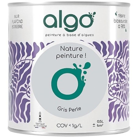 Peinture intérieure multi supports 0,5 L Velours - Gris Perle