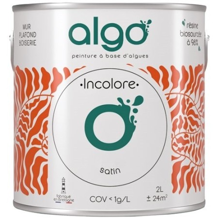 Peinture écologique 0,5 L Satin - Base incolore