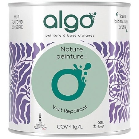Peinture intérieure multi supports 0,5 L Velours - Vert Reposant