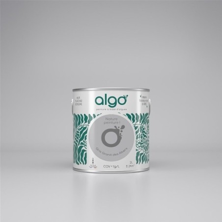 Peint.intér.déco multi-supports gris granit des abers velours 0.5 L