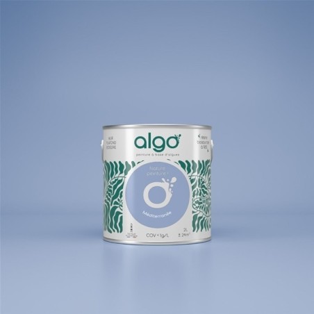Peint.intér.déco multi-supports bleu méditerranée satin 2 L