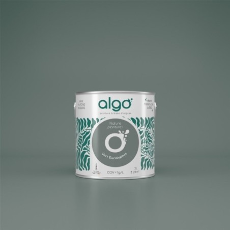 Peint.intér.déco multi-supports vert eucalyptus velours 2 L