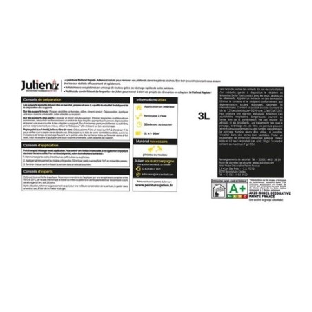 Peinture Plafond Rapide 3 L Mat - Blanc