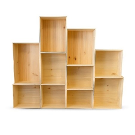 Caisse bois présentation magasin - 10 unités