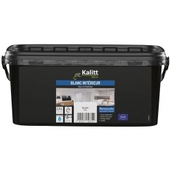 Peinture murs et plafonds monocouche mat 2.5 L blanc