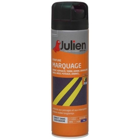 Bombe peinture Marquage 500 ml - Noir Mat