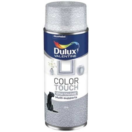 Bombe peinture 400 ml Color Touch Effet Martelé - Gris métal