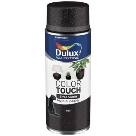 Bombe peinture 400 ml Color Touch Effet Sablé - Noir