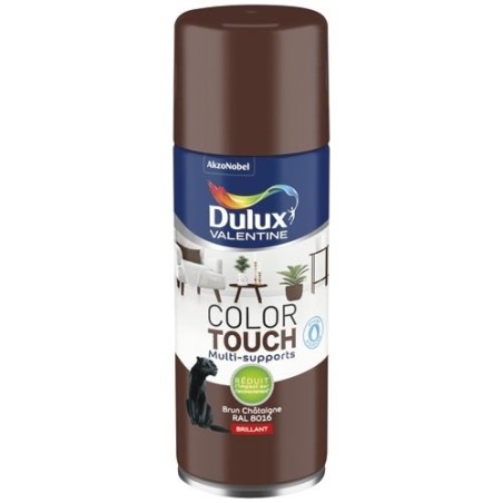 Bombe peinture 400 ml Color Touch Brillant - Brun Chataîgne