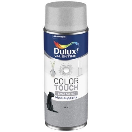Bombe peinture 400 ml Color Touch Effet Métal - Gris