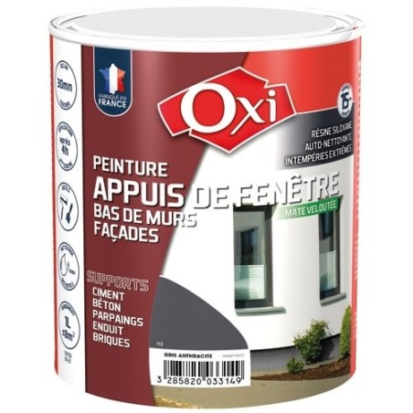Peinture appuis de fenêtre 1 L - Gris Anthracite RAL7016