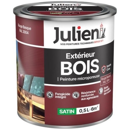 Peinture fer antirouille 0,5 L Brillant - Rouge Basque