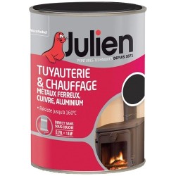 Peinture tuyauterie & chauffage 250 ml Mat - Noir