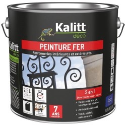 Peinture fer 3 en 1 intérieur et extérieur 2,5 L Brillant - Gris Argent