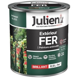 Peinture fer antirouille 0,5 L Brillant - Vert Basque