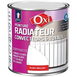 Peinture radiateur convecteurs & tuyaux 0.5 L Brillant - Blanc